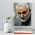 تابلو شاسی دکور خانه مدل سردار شهید سلیمانی کد 184