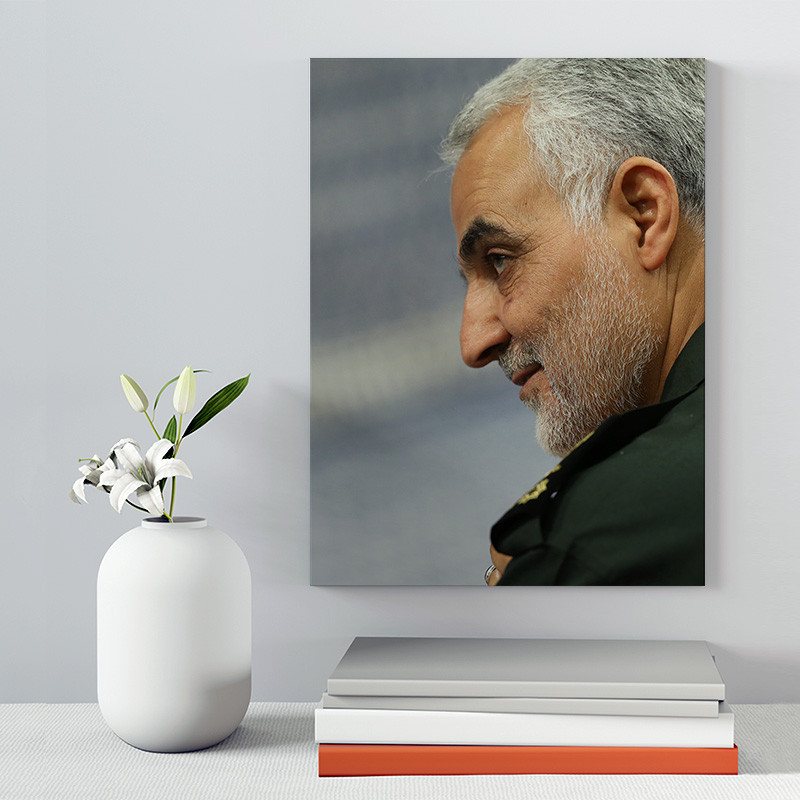 تابلو شاسی دکور خانه مدل سردار شهید سلیمانی کد 231