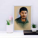 تابلو دکوراتیو مدل شهید مهدی زین الدین کد SH120