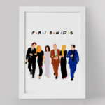 تابلو دکوراتیو مدل سریال فرندز Friends کد F187