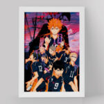 تابلو دکوراتیو مدل تیم کاراسونو انیمه هایکیو Haikyu کد F200