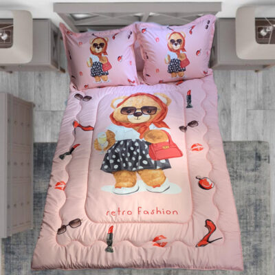 سرویس خواب مدل تدی tedi کد fashion یک نفره 4 تکه