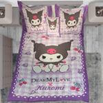 سرویس خواب تک نفره 5 تکه مدل کرومی kuromi کد sanrio 05