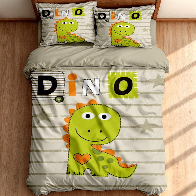 سرویس خواب مدل دایناسور dino کد 25 یک نفره چهار تکه